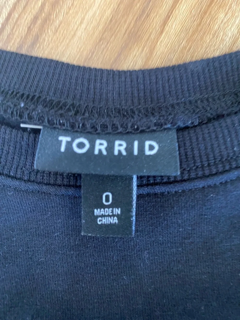 torrid Black Sweatshirt with Gold Sequin 'PARTY'